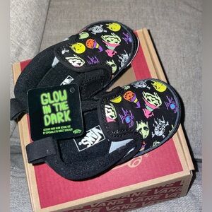Vans Halloween Glow n’ Dark slip on crib3